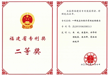 Second Prize of Fujian Patent Award